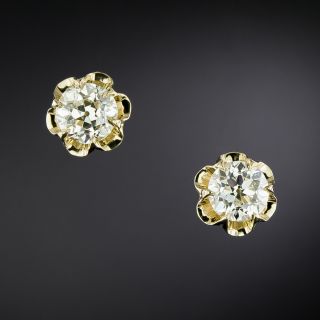 Lang Collection 1.89 Carat Diamond Stud Earrings - GIA J/K VVS2 - 4