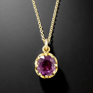 Lang Collection 1.97 Carat Violet Spinel Pendant - 3