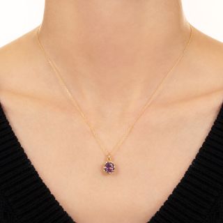 Lang Collection 1.97 Carat Violet Spinel Pendant