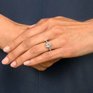 Lang Collection 2.16 Carat Antique Cushion-Cut Diamond Ring - GIA E SI2