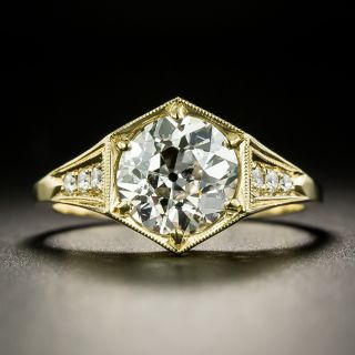 Lang Collection 2.21 Carat Hexagonal Ring - GIA J SI2 - 6