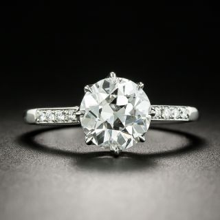 Lang Collection 2.21 Carat European-Cut Diamond Solitaire Ring - GIA D SI1 - 1