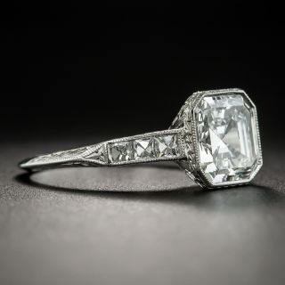 Lang Collection 2.24 Carat Asscher-Cut Diamond Engagement Ring - GIA E SI1