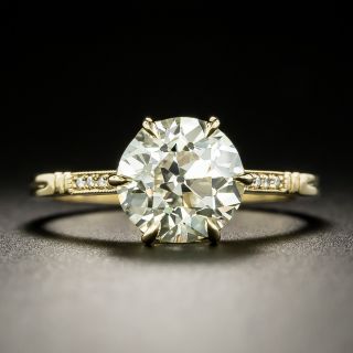 Lang Collection 2.29 Carat European-Cut Diamond Engagement Ring - GIA N VS1 - 2