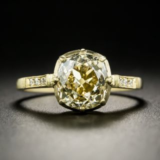 Lang Collection 2.63 Carat Antique Cushion-Cut Diamond Ring - GIA - 2
