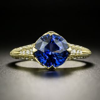 Lang Collection 2.64 Carat Sapphire and Diamond Ring - 2