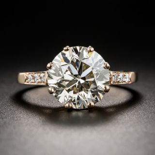 Lang Collection 3.36 Carat European-Cut Diamond Ring GIA - N SI1 - 2