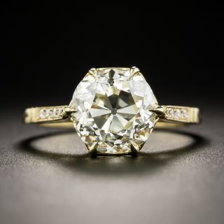Lang Collection 3.39 Carat Old Mine-Cut Diamond Ring - 3