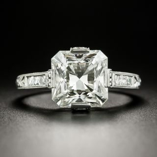 Lang Collection 4.01 Carat Square-Cut Diamond Engagement Ring - GIA J VS1 - 1