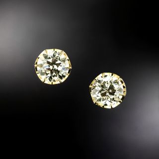 Lang Collection 4.06 Carat Diamond Stud Earrings - GIA H SI2 - 3