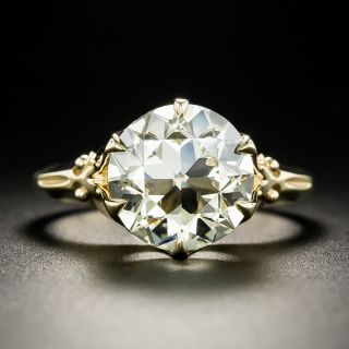 Lang Collection 4.07 Carat Diamond Solitaire Ring - GIA O,P VS1 - 3