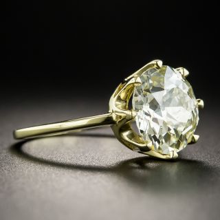 Lang Collection 4.17 Carat European-Cut Diamond Solitaire Ring - GIA  S,T  I2