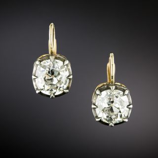 Lang Collection 4.23 Carat Total Weight Diamond Earrings - GIA - 3