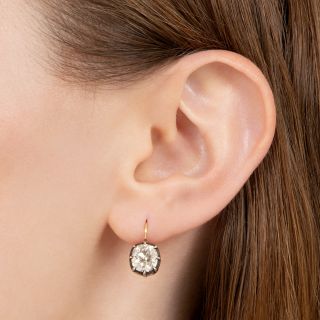 Lang Collection 4.23 Carat Total Weight Diamond Earrings - GIA