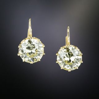Lang Collection 5.15 Carats Diamond Drop Earrings - GIA - 1