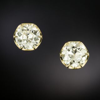 Lang Collection 7.39 Carat Diamond 18K Stud Earrings - GIA - 3