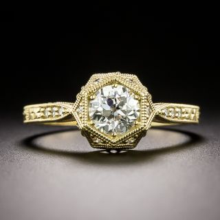 Lang Collection .72 Carat European-Cut Diamond Ring - GIA J VS2  - 4