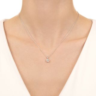 Lang Collection .75 Carat Old European Cut Diamond Pendant- GIA H VS1