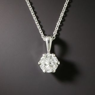 Lang Collection .79 Carat Diamond Solitaire Pendant - 3