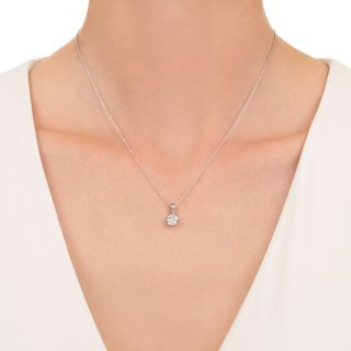 Lang Collection .79 Carat Diamond Solitaire Pendant