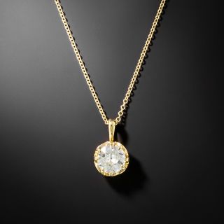 Lang Collection .86 Carat Diamond Solitaire Pendant - GIA M VS2 - 4
