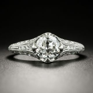 Lang Collection .94 Carat European-Cut Diamond Engagement Ring - GIA F VS2 - 2
