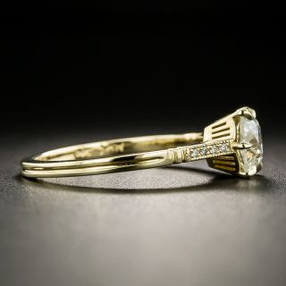 Lang Collection .98 Carat Old Mine-Cut Diamond Engagement Ring - GIA K SI2