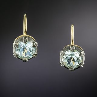Lang Collection Aquamarine Dangle Earrings  - 3