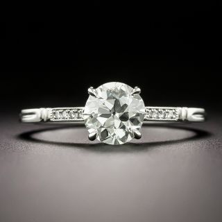 Lang Collection Art Deco-Style .92 Carat Diamond Ring -  GIA I SI1 - 2