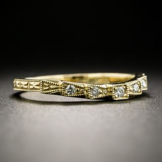 Lang Collection Art Deco Style Contoured Band