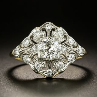 Lang Collection Edwardian Style .78 Carat Diamond Ring - GIA H SI2 - 2
