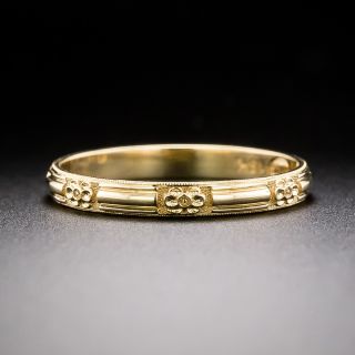 Lang Collection Flower Stacking Band, Size 6 1/2 - 1