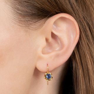 Lang Collection Sapphire Buttercup Earrings