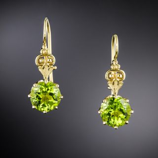 Lang Collection Victorian-Style Peridot Dangle Earrings - 5