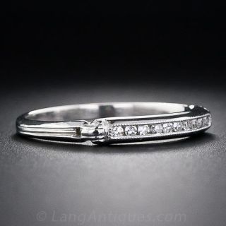 Lang Collection Vintage-Style Channel Set Diamond Wedding Band