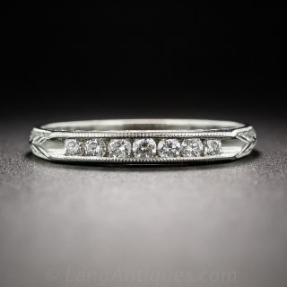 Lang Collection Vintage-Style Diamond Wedding Band - 1