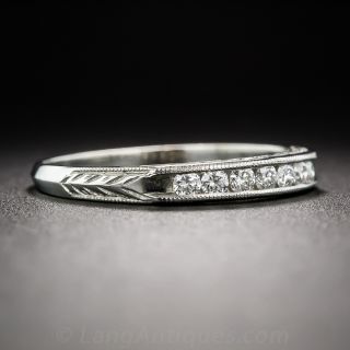 Lang Collection Vintage-Style Diamond Wedding Band