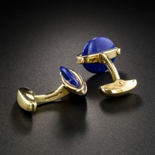 Lapis and Ruby Cufflinks by Garrard and Co.