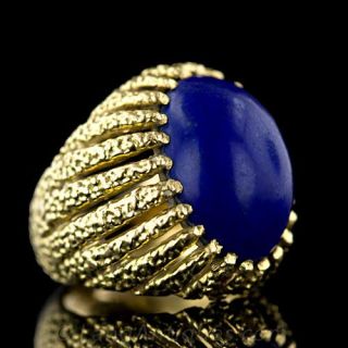 Lapis Lazuli & 18 Karat Gold Ring