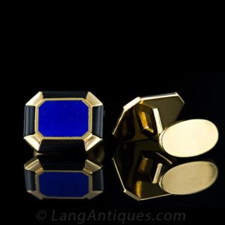 Lapis Lazuli & Black Onyx Cufflinks