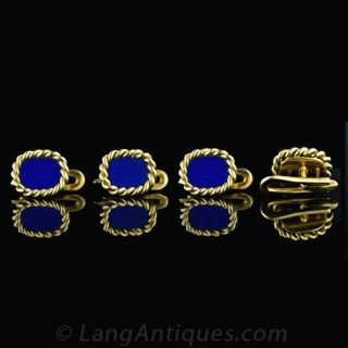 Lapis Lazuli Shirt Stud Set