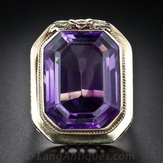 Large 1930s Amethyst Ring