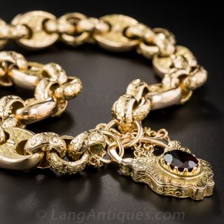 Large and Long Anchor Link Necklace