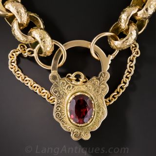 Large and Long Anchor Link Necklace
