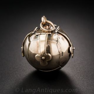 Large Antique Masonic Ball Fob