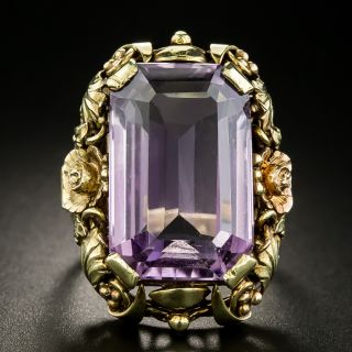 Large Arts and Crafts Amethyst Ring - 2
