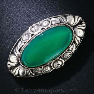 Large Arts & Crafts Silver  Brooch