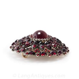 Large Bohemian Garnet Brooch