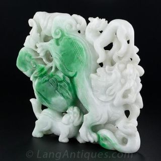 Large Double-Sided Jade Carving - 1