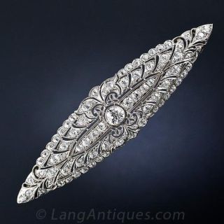 Large Edwardian Diamond Brooch